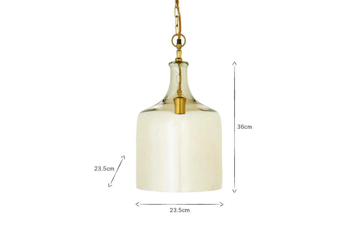 Kalsi Recycled Glass Pendant Light - Lustre - Small - Image 6