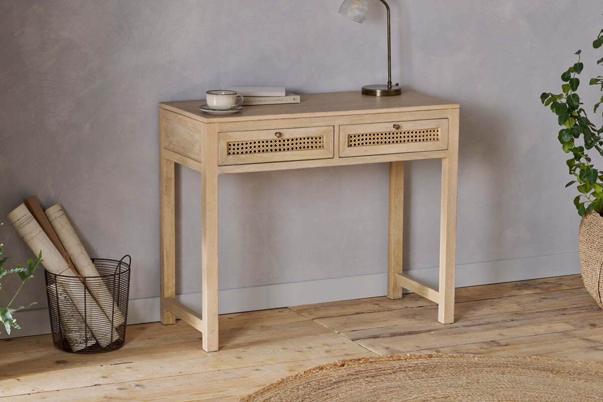 Kanz Mango Wood Writing Desk - Natural - Image 5