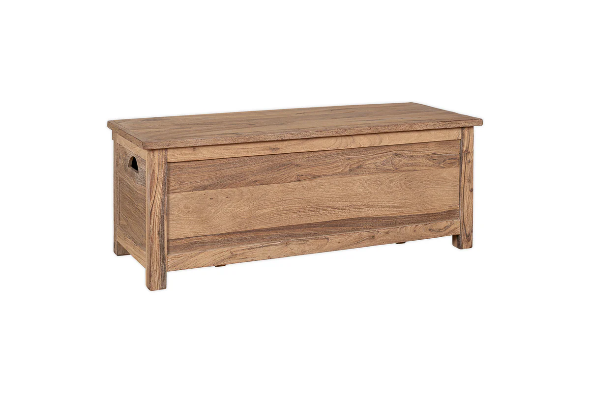 Karadi Reclaimed Wood Storage Bench - Natural - Image 10