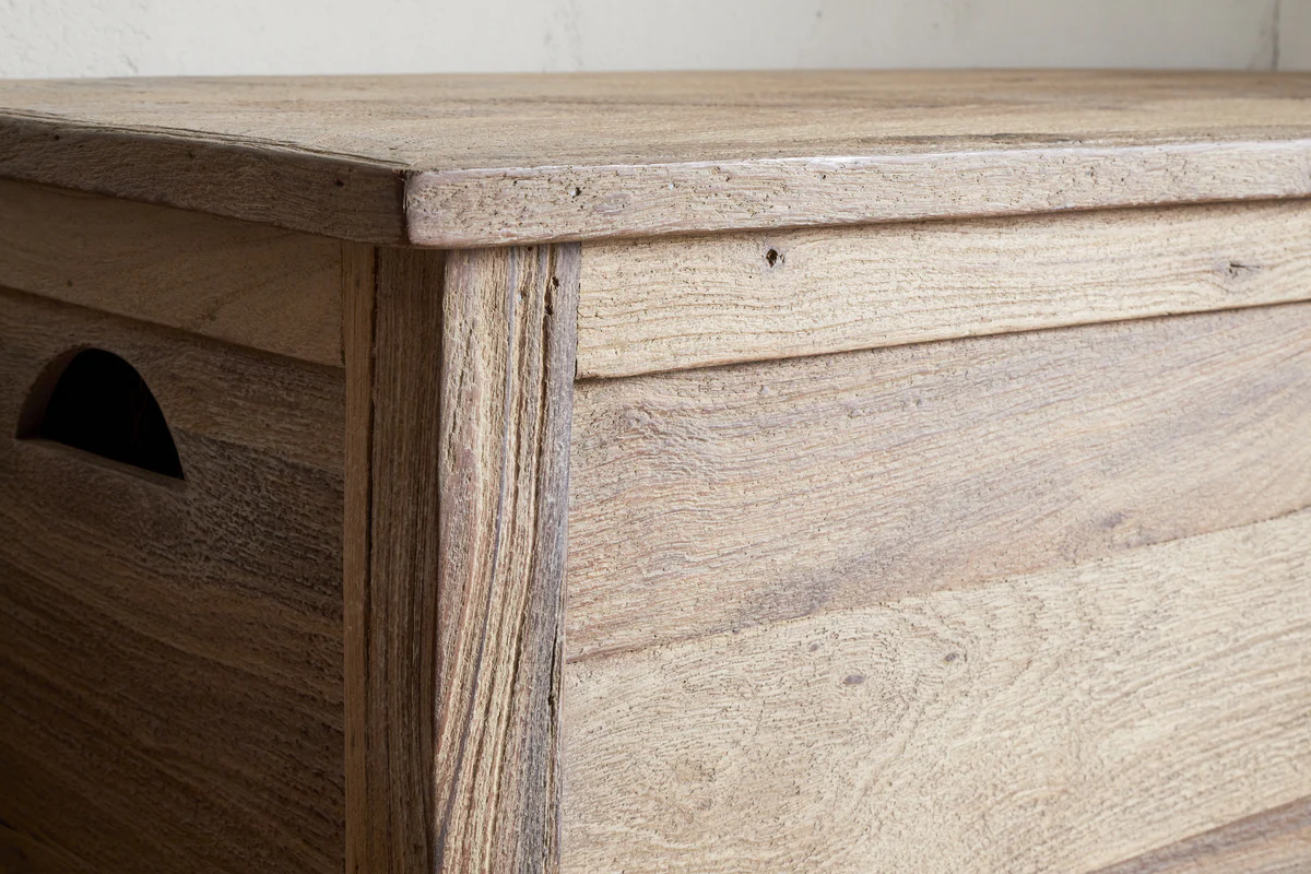 Karadi Reclaimed Wood Storage Bench - Natural - Image 5
