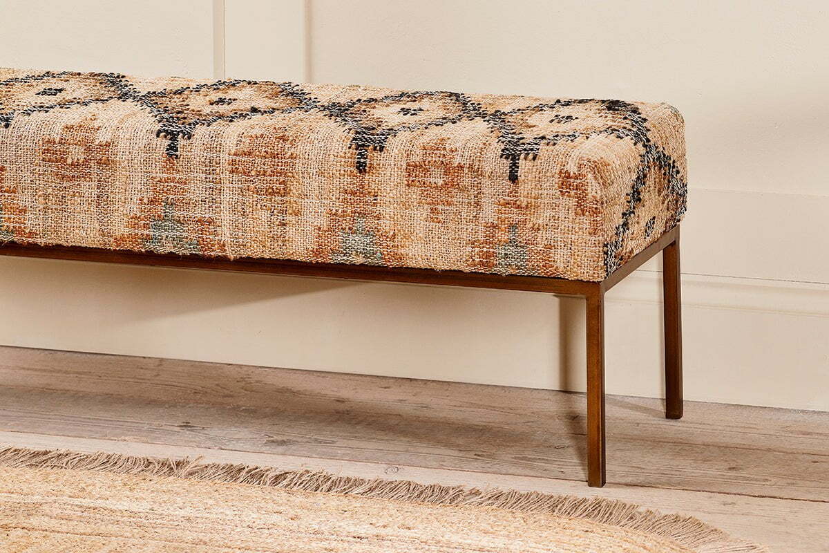 Kesu Kilim & Iron Bench - Image 3