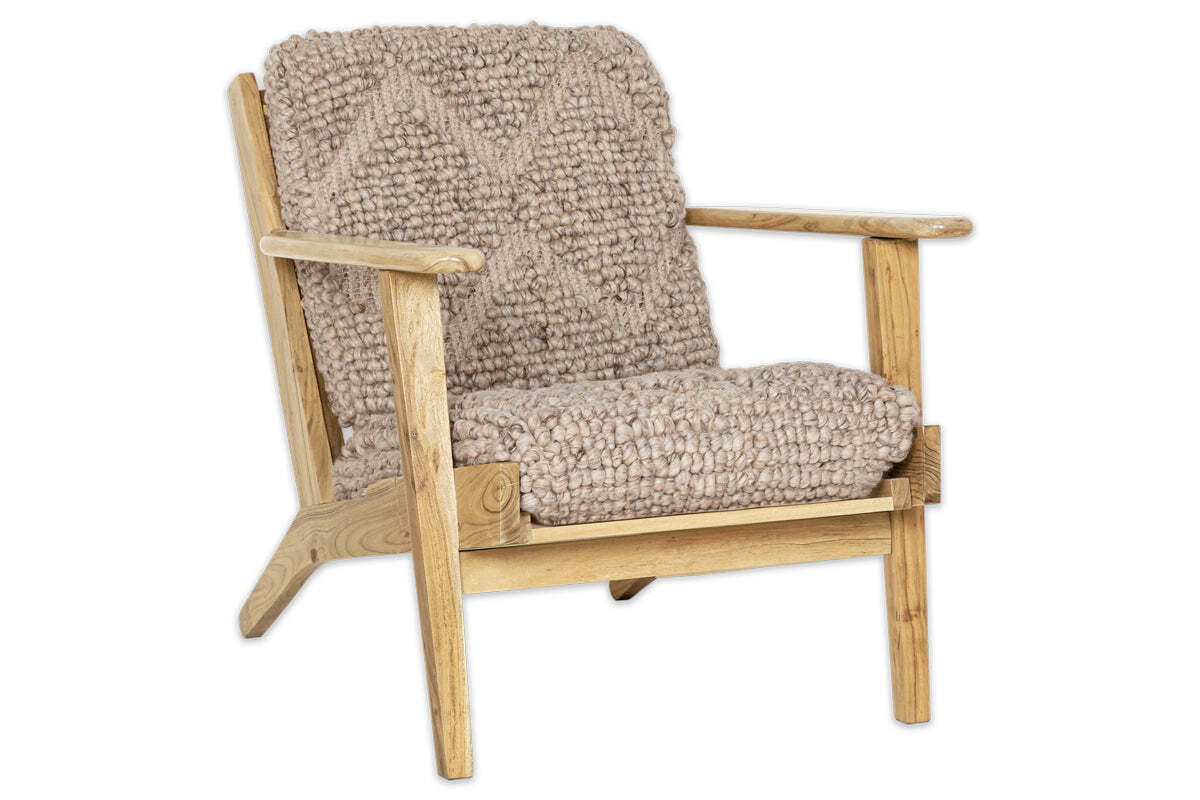 Keya Chunky Weave & Mango Wood Chair - Natural - Image 10