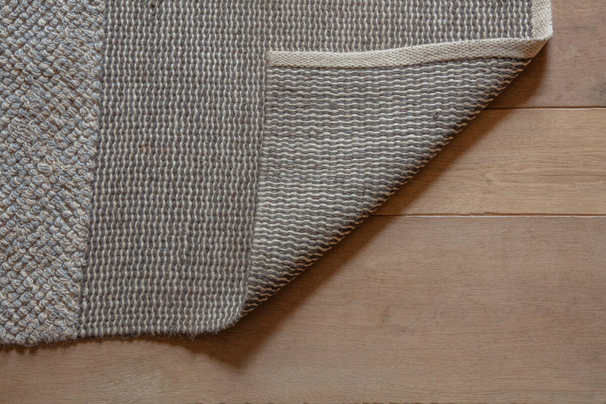 Kufri Jute Rug - Soft Blue & Brown - Image 3