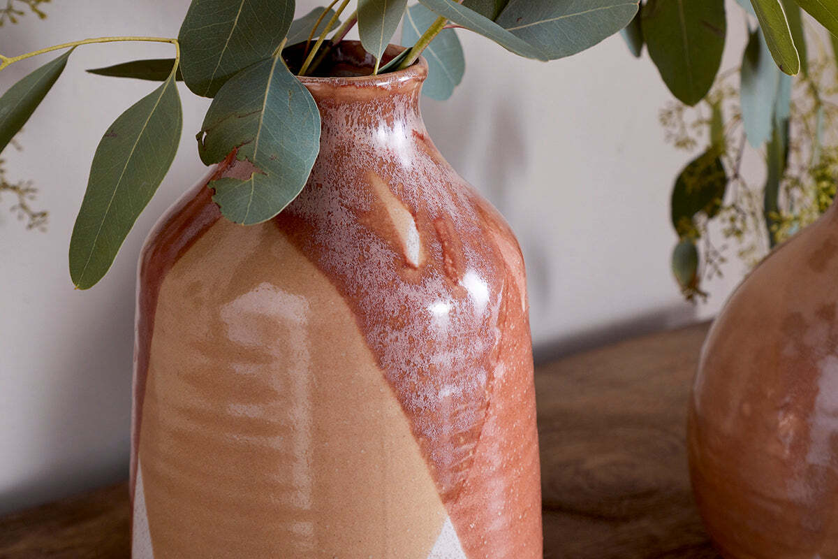 Lucia Ceramic Vase - Terracotta Mix - Image 3