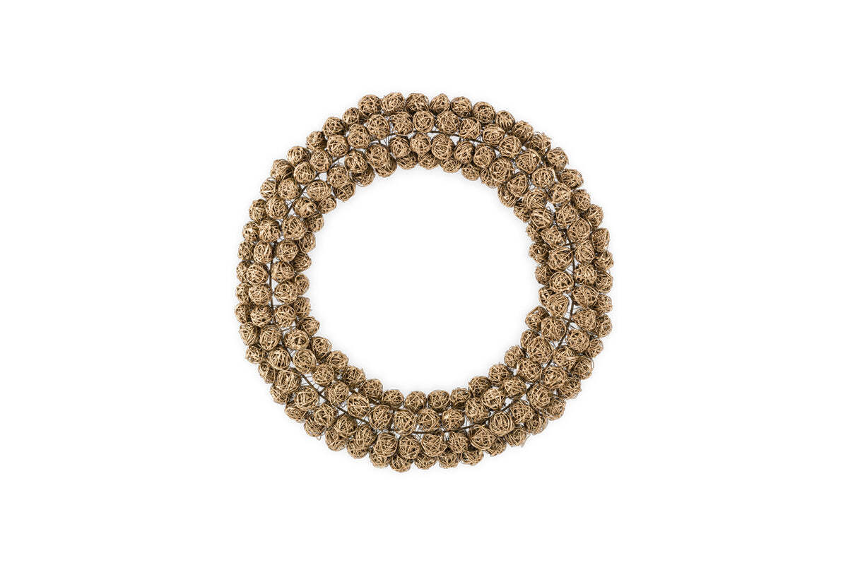 Madhi Wire Ball Wreath - Brass - Image 7