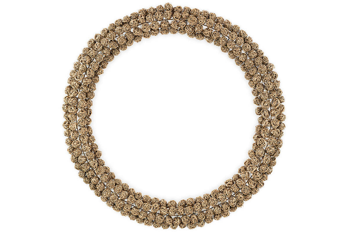 Madhi Wire Ball Wreath - Brass - Image 8