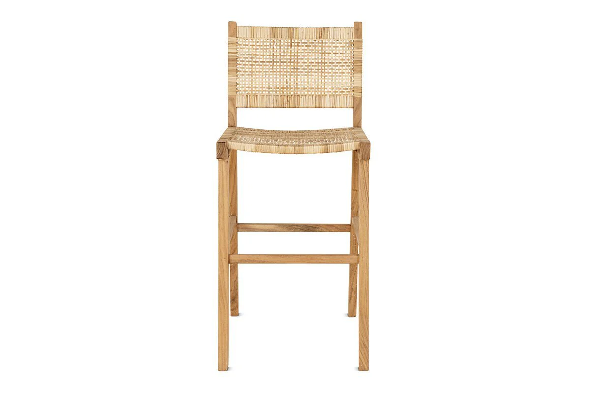 Madrisana Acacia & Rattan Bar Stool - Image 10