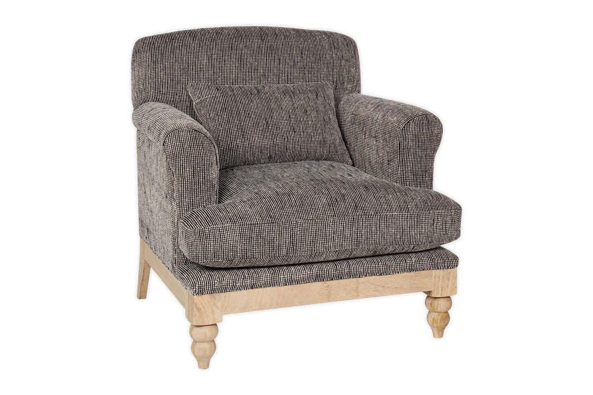 Maganda Cotton Armchair - Charcoal - Image 7