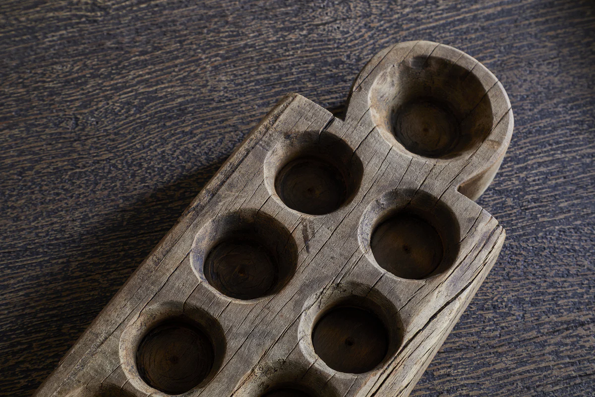 Makala Reclaimed Wood Tealight Holder - Natural - Image 5