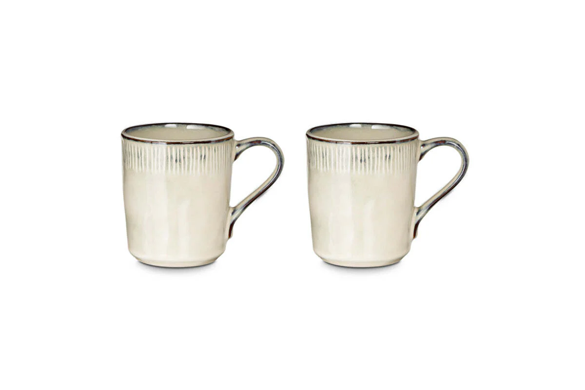 Malia Mug - Cream - (Set of 2) - Image 4