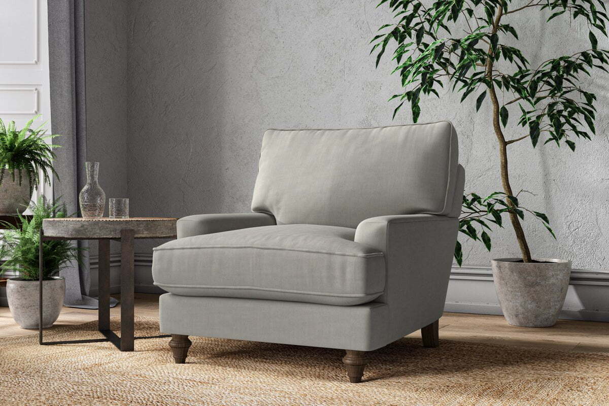 Marri Armchair - Brera Linen Smoke - Image 2
