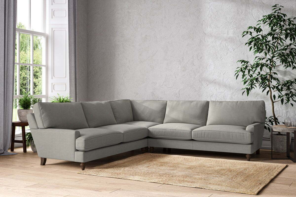 Marri Grand Corner Sofa - Brera Linen Smoke - Image 2