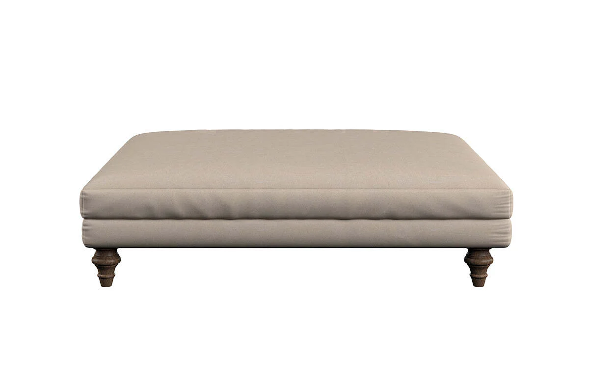 Marri Grand Footstool - Recycled Cotton Ochre - Image 3