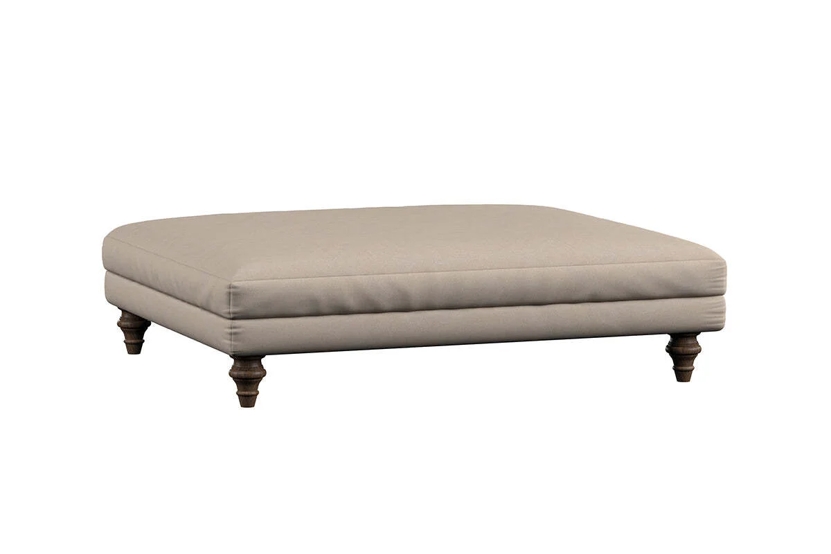 Marri Grand Footstool - Recycled Cotton Ochre - Image 5