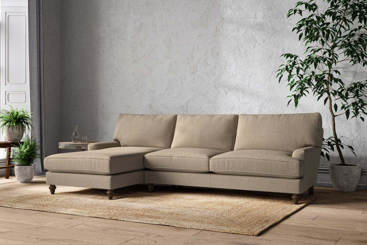 Marri Grand Left Hand Chaise Sofa - Brera Linen Pebble - Image 2