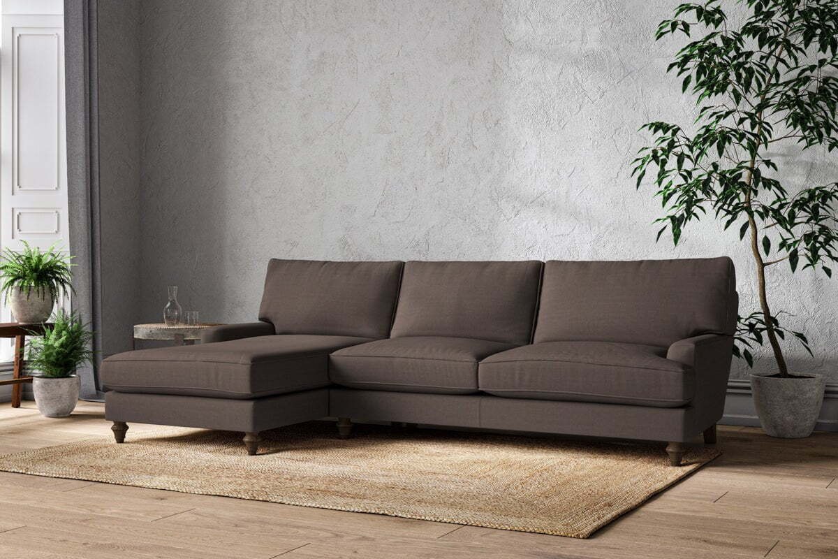 Marri Grand Left Hand Chaise Sofa - Recycled Cotton Mocha - Image 2