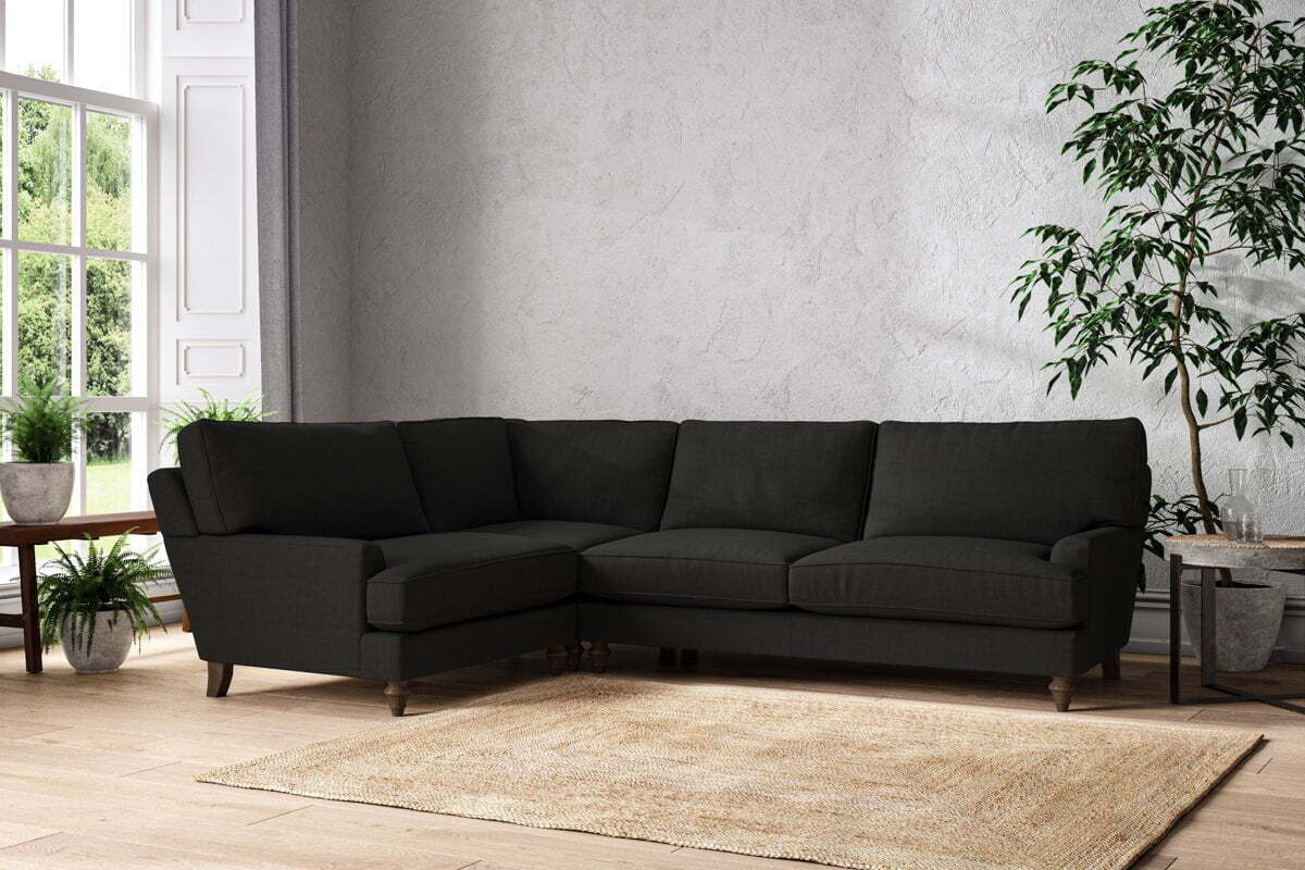 Marri Grand Left Hand Corner Sofa - Brera Linen Charcoal - Image 3