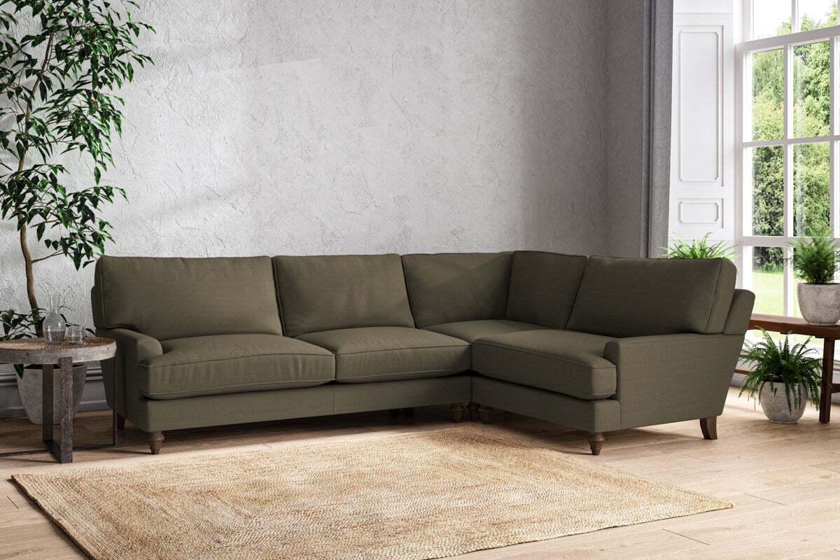 Marri Grand Right Hand Corner Sofa - Recycled Cotton Fatigue - Image 2
