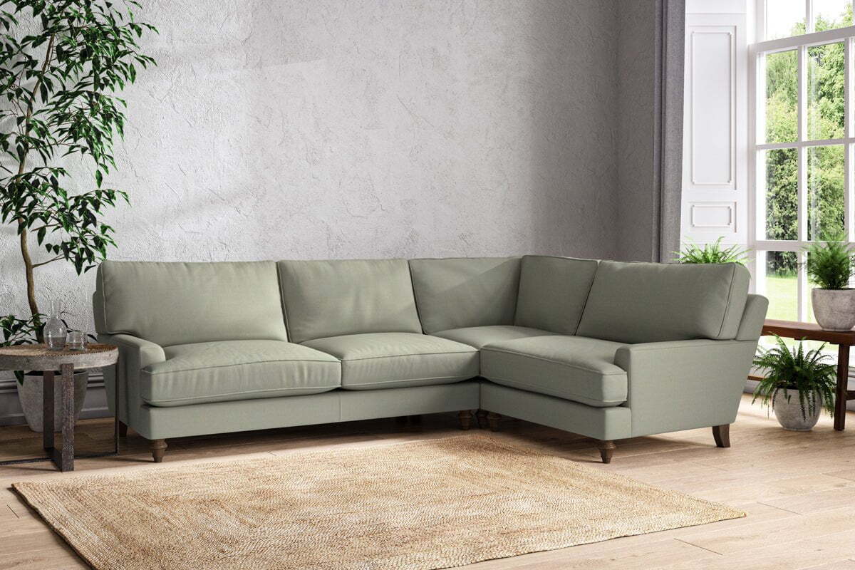 Marri Grand Right Hand Corner Sofa - Recycled Cotton Seaspray - Image 2