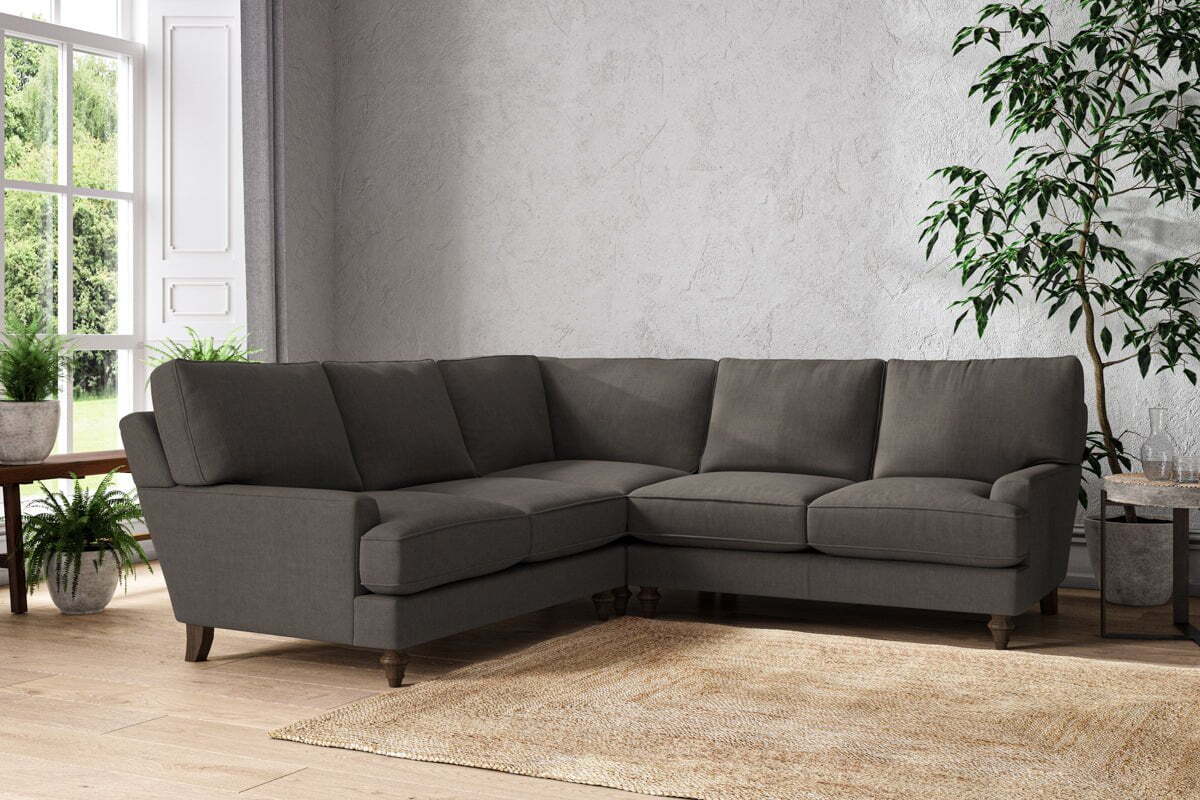 Marri Large Corner Sofa - Brera Linen Granite - Image 2