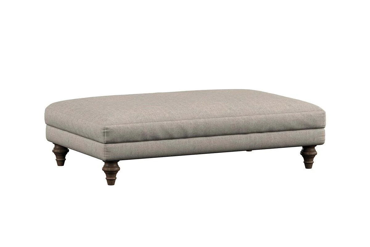Marri Large Footstool - Brera Linen Indigo - Image 4