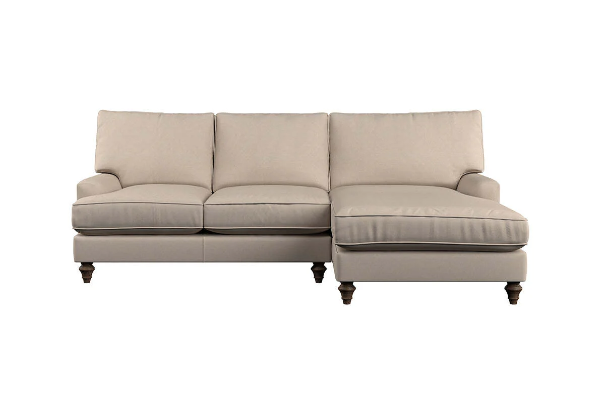 Marri Large Right Hand Chaise Sofa - Recycled Cotton Ochre - Image 3