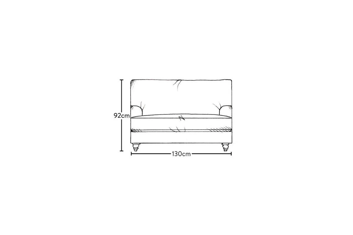 Marri Love Seat - Brera Linen Pebble - Image 6