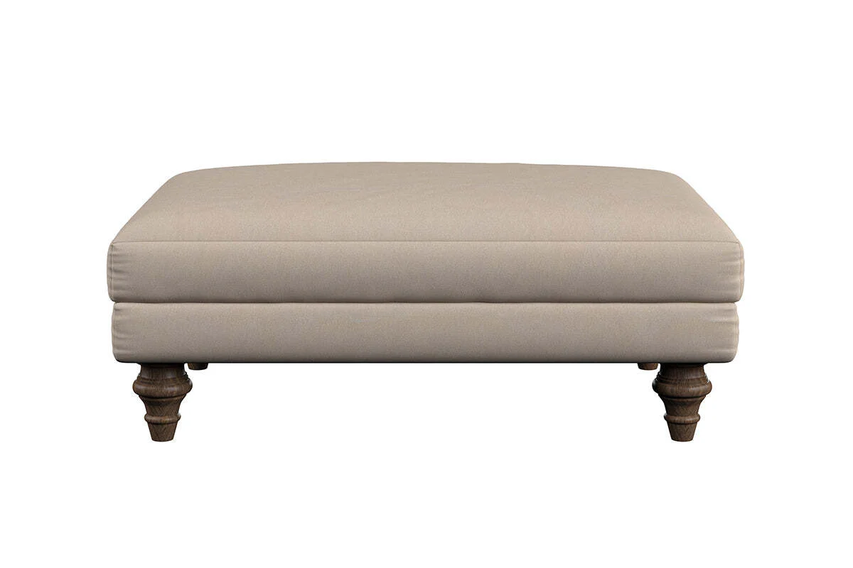 Marri Medium Footstool - Recycled Cotton Flax - Image 3