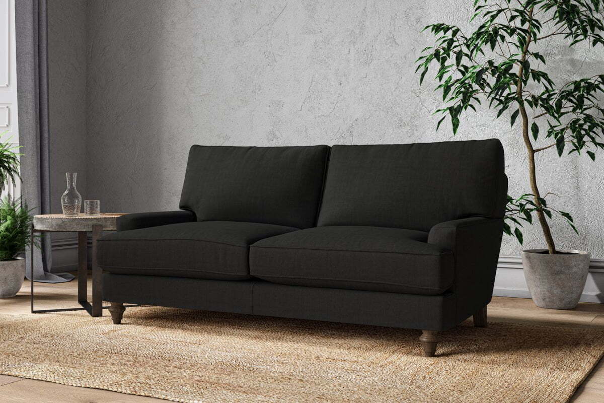 Marri Medium Sofa - Brera Linen Charcoal - Image 2