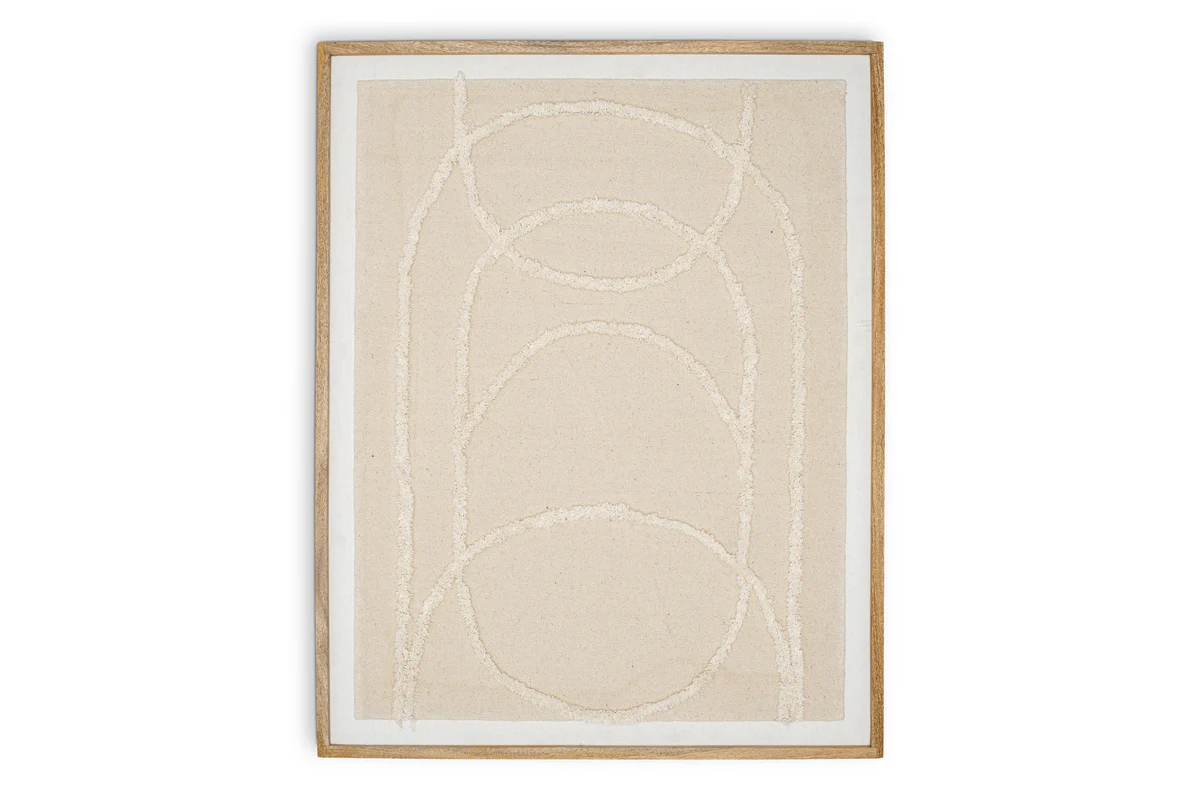 Mauri Frayed Wall Art - Neutral - Image 5