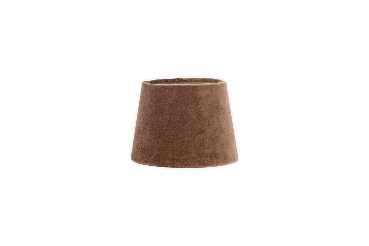 Mendai Velvet & Linen Lampshade - Mocha - Image 7