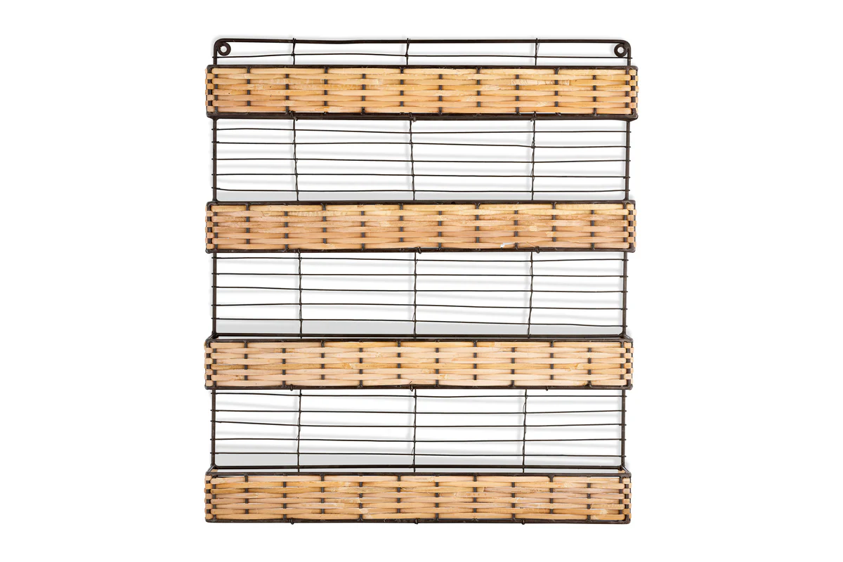 Montali Iron & Rattan Spice Rack - Natural - Image 6