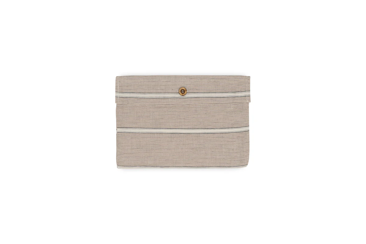 Mora Hemp & Cotton Housewife Pillowcases - Stone Grey - Image 4