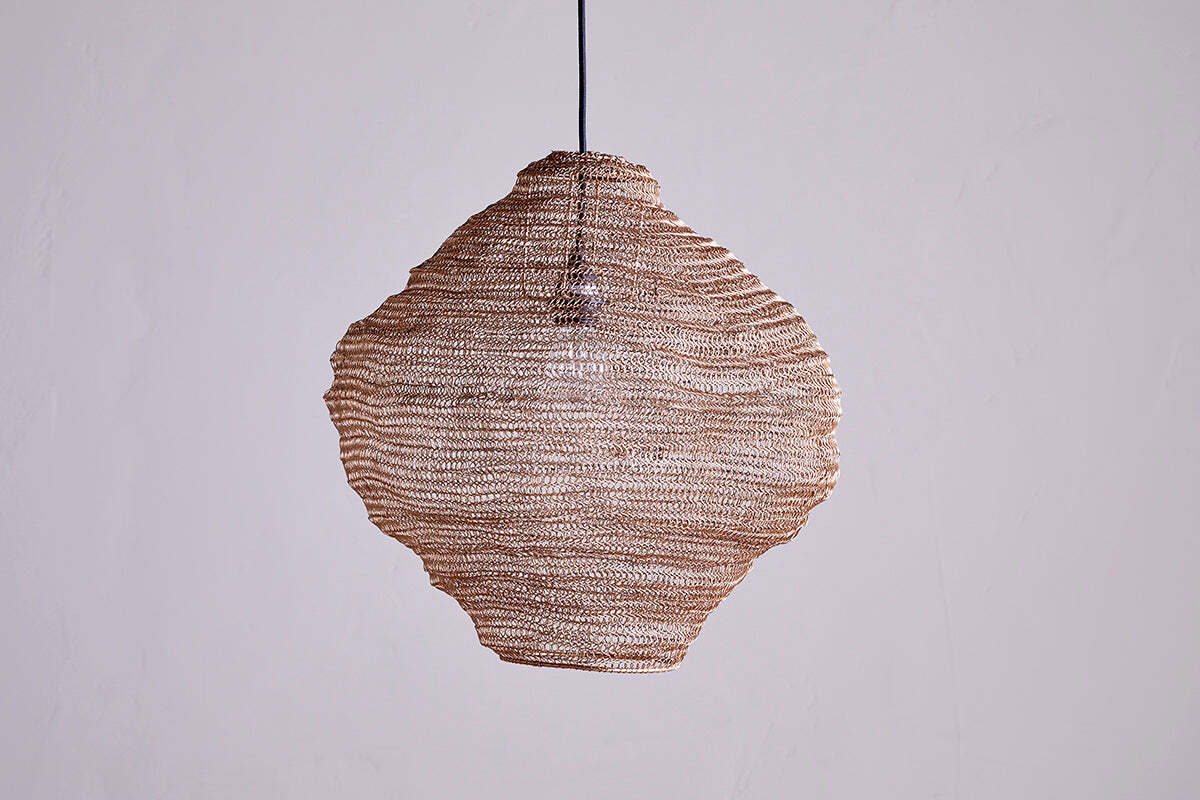 Mukuni Wire Lampshade - Brass - Small - Image 3