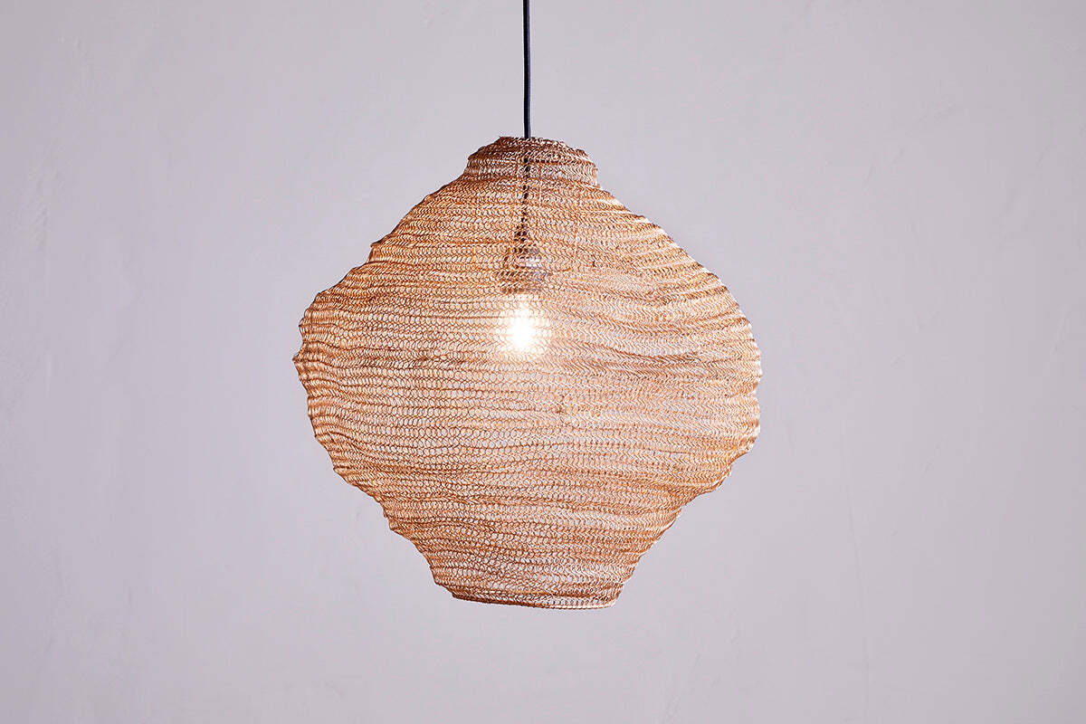 Mukuni Wire Lampshade - Brass - Small - Image 4