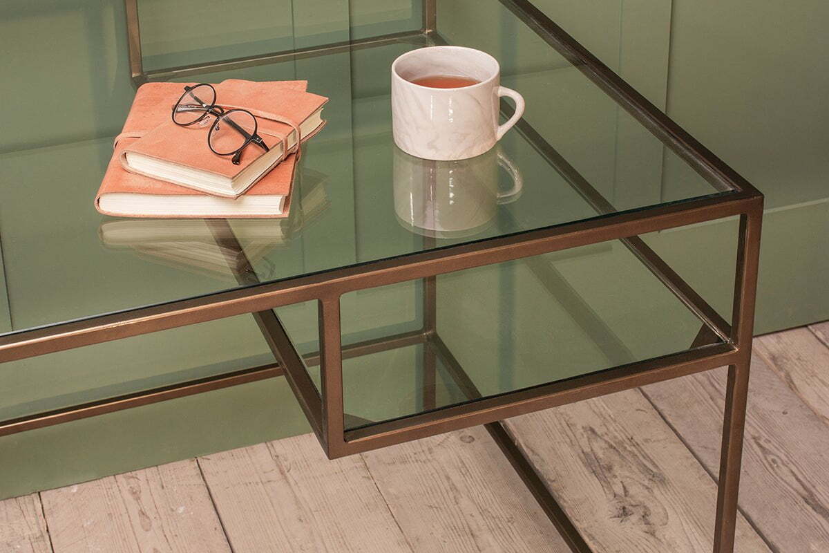 Nakuru Iron & Glass Desk - Image 4