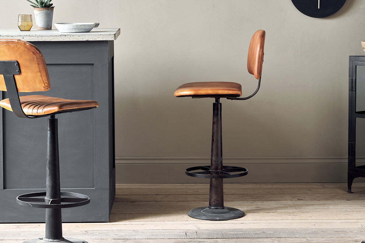 Narwana Bar Chair - Aged Tan - Image 5