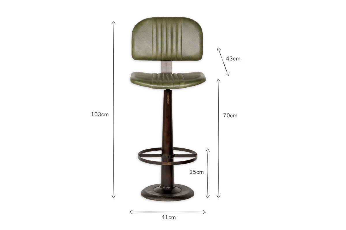 Narwana Bar Chair - Rich Green - Image 7