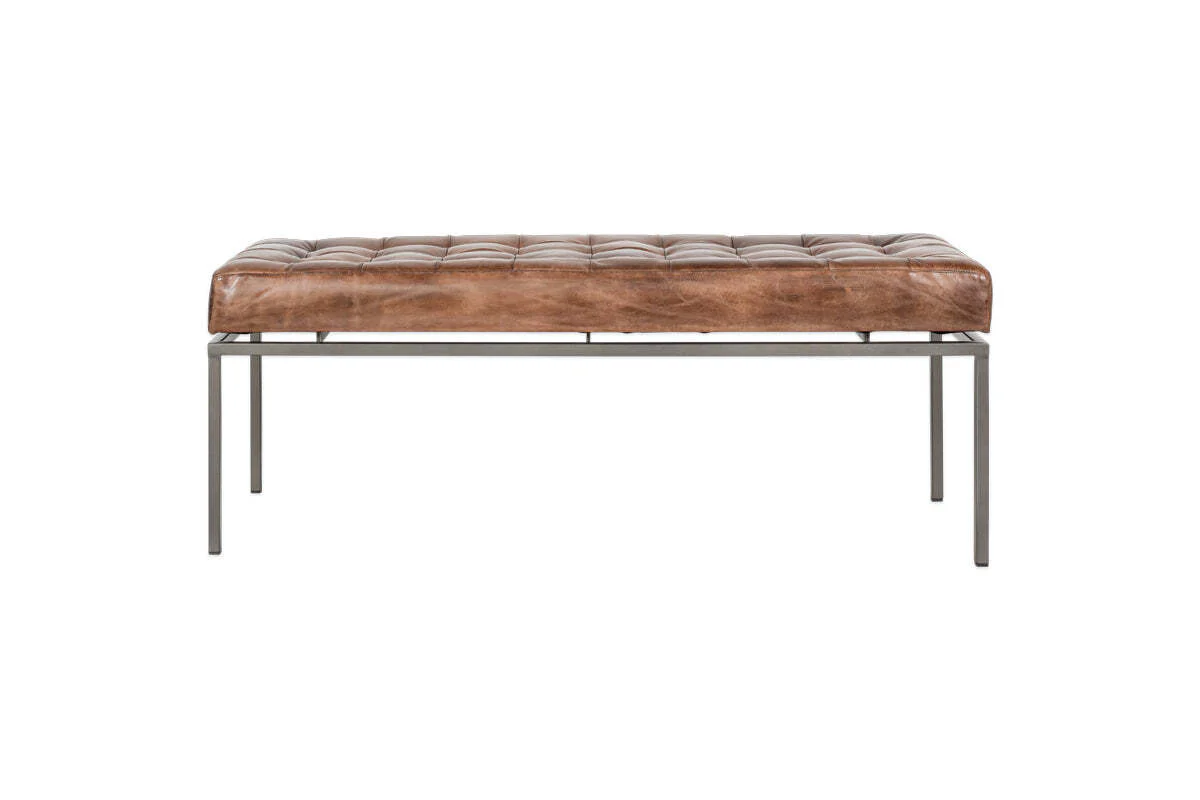 Nasan Leather Upholstered Bench - Image 5