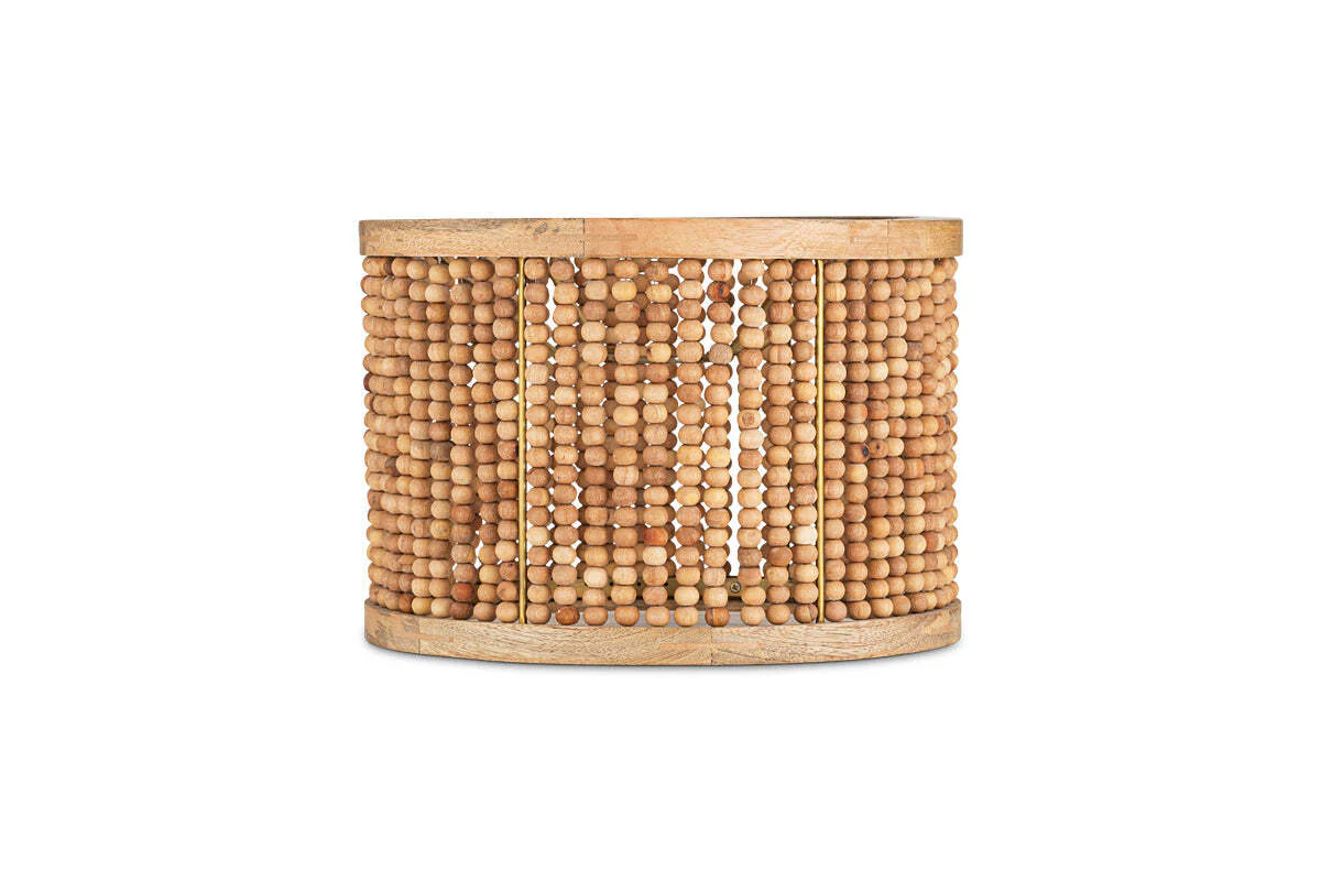 Neela Mango Wood Lampshade - Natural - Image 14