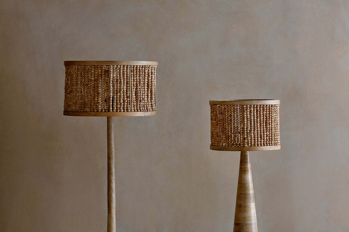Neela Mango Wood Lampshade - Natural - Image 7