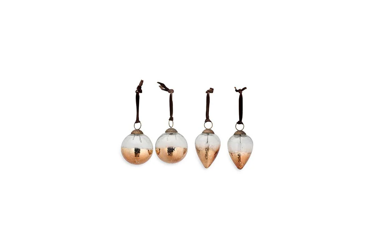 Nevasa Baubles - Clear & Antique Copper (Set of 4) - Image 4