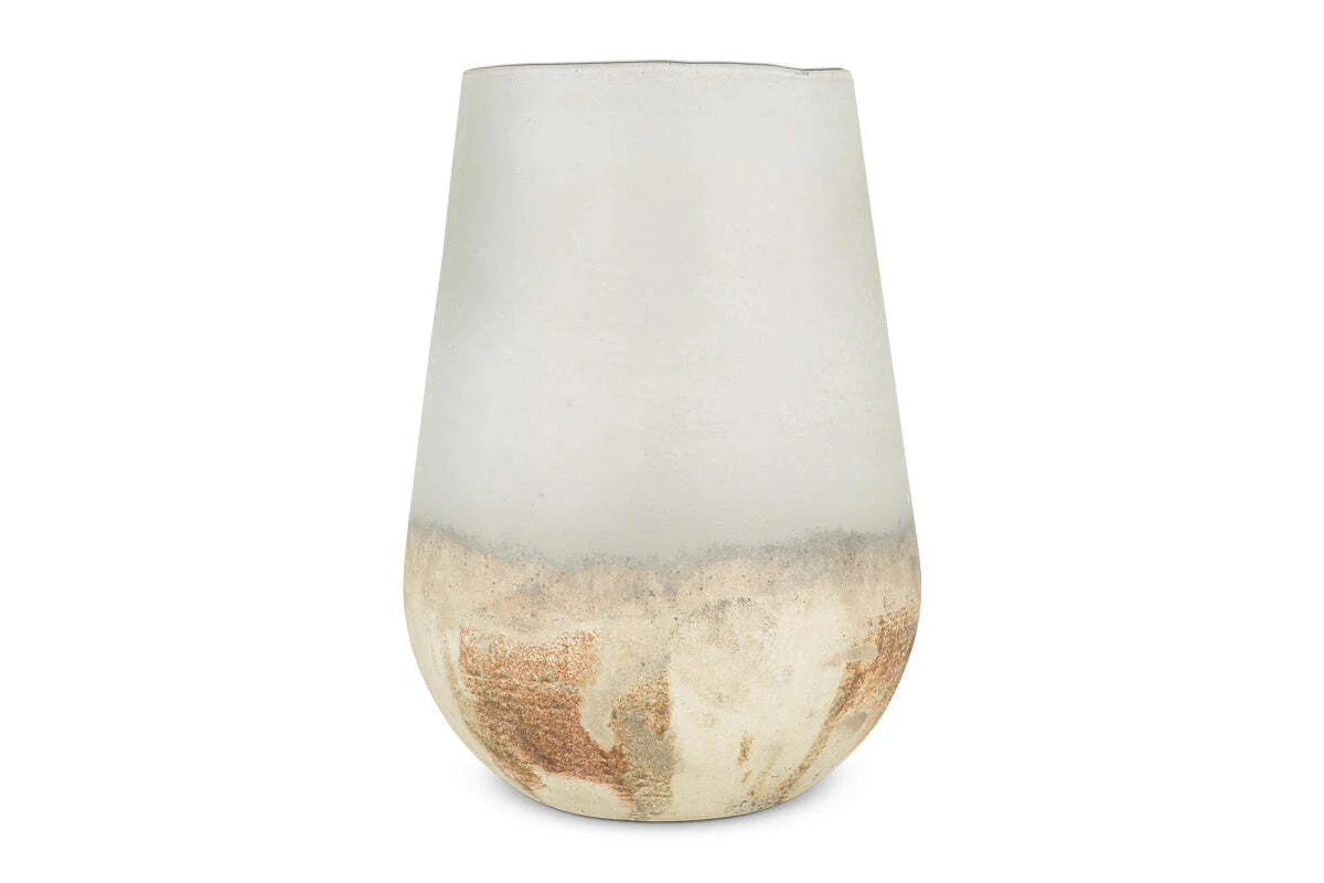 Ngolo Recycled Glass Vase - Aged Smoke - Image 5