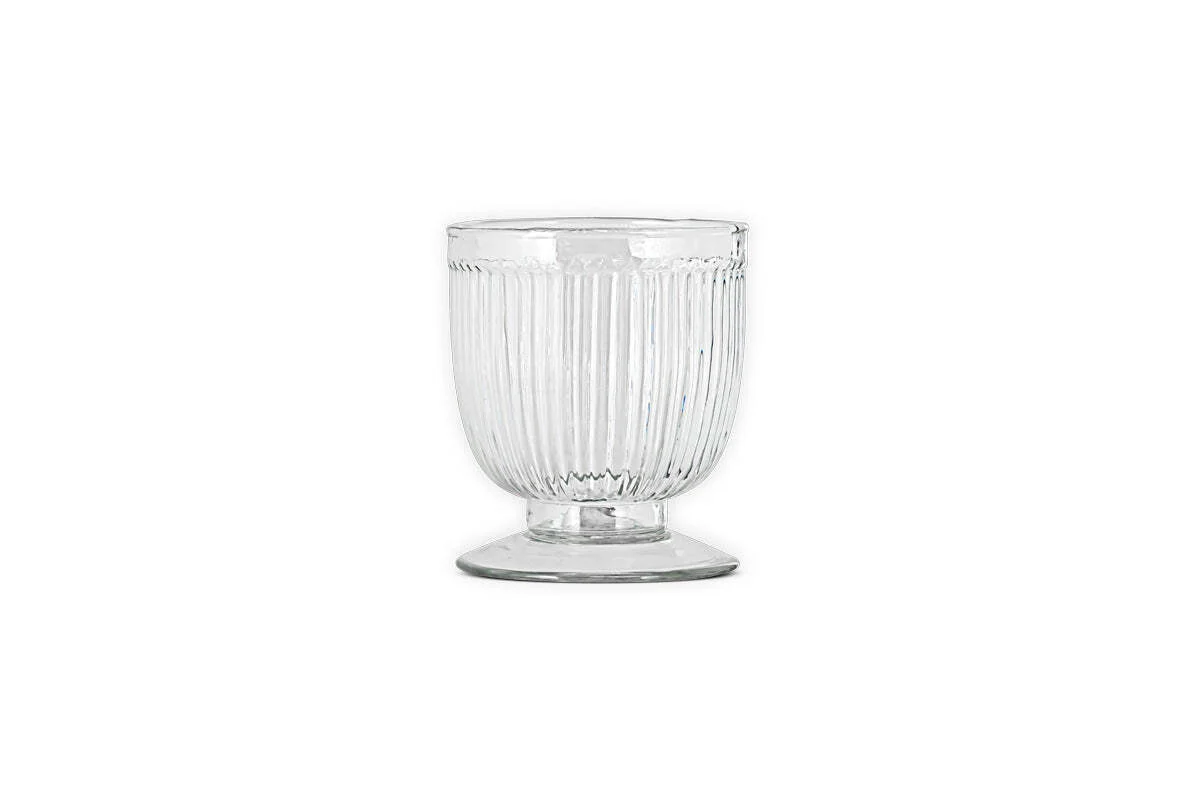 Nia Recycled Glass Candle Holder - Clear - Image 6