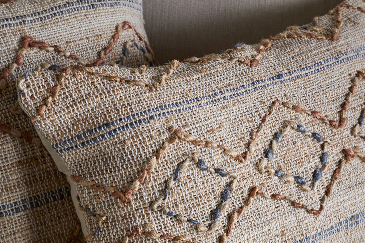 Nila Esha Cushion Cover - Rust & Indigo - Image 4