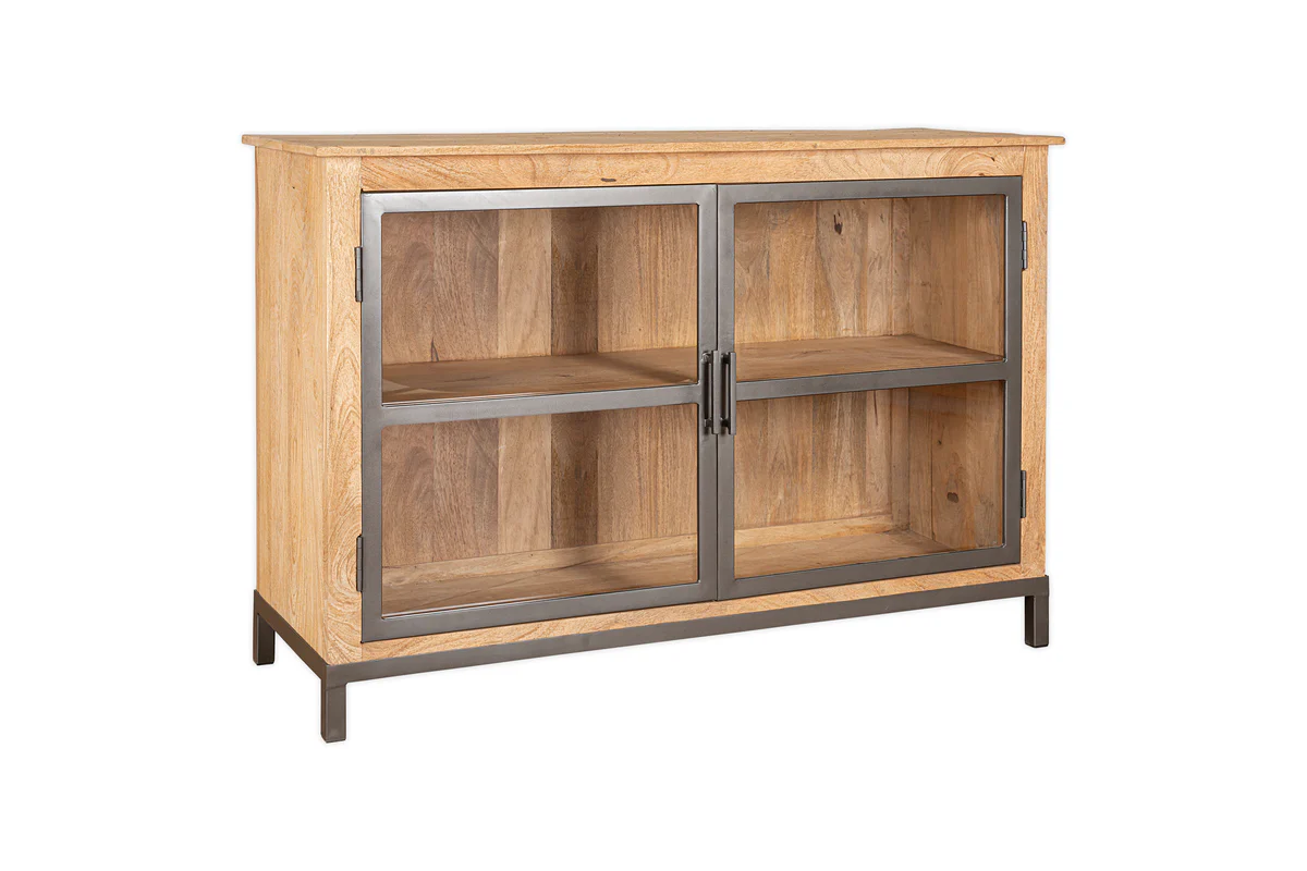 Nirvi Mango Wood & Iron Sideboard - Black - Image 13