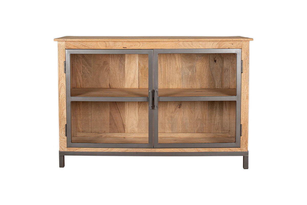 Nirvi Mango Wood & Iron Sideboard - Black - Image 14