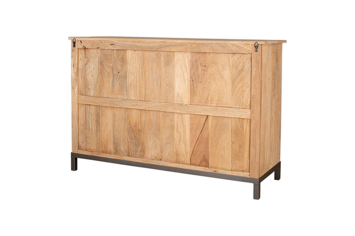 Nirvi Mango Wood & Iron Sideboard - Black - Image 15