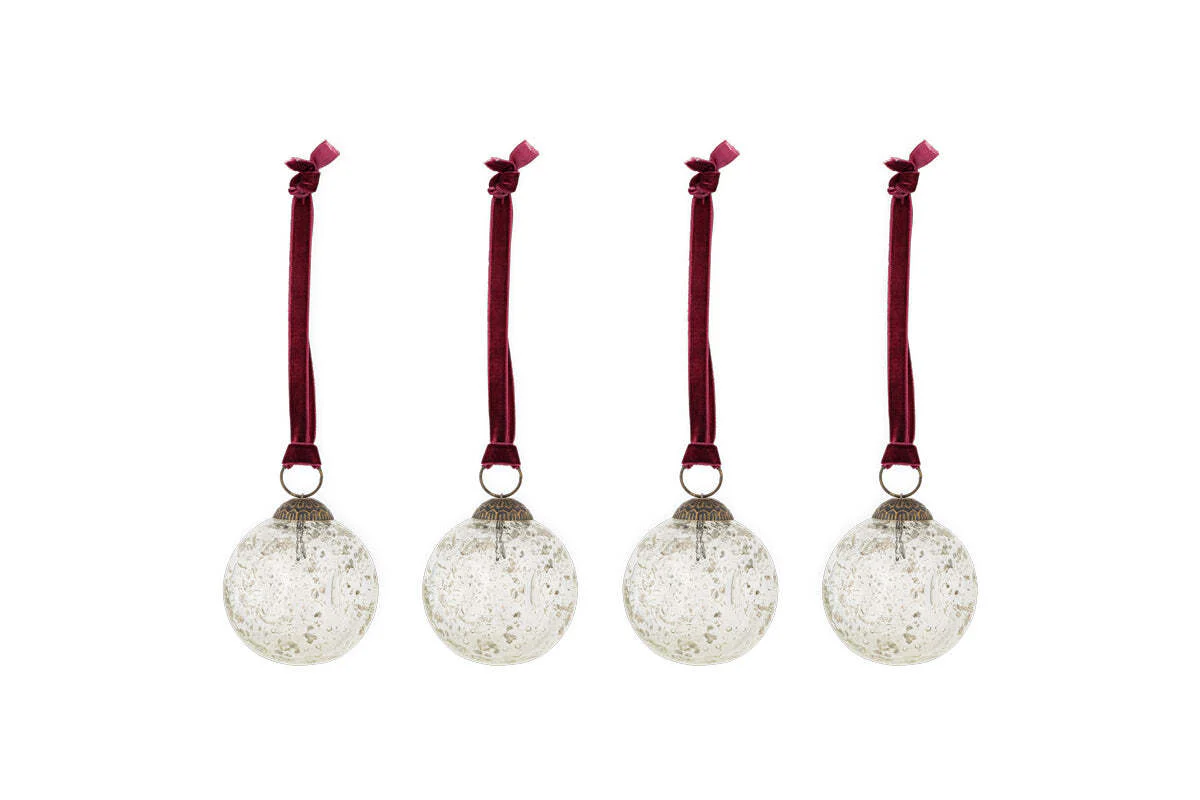 Nishan Pinched Baubles - Clear (Set of 4) - Image 4