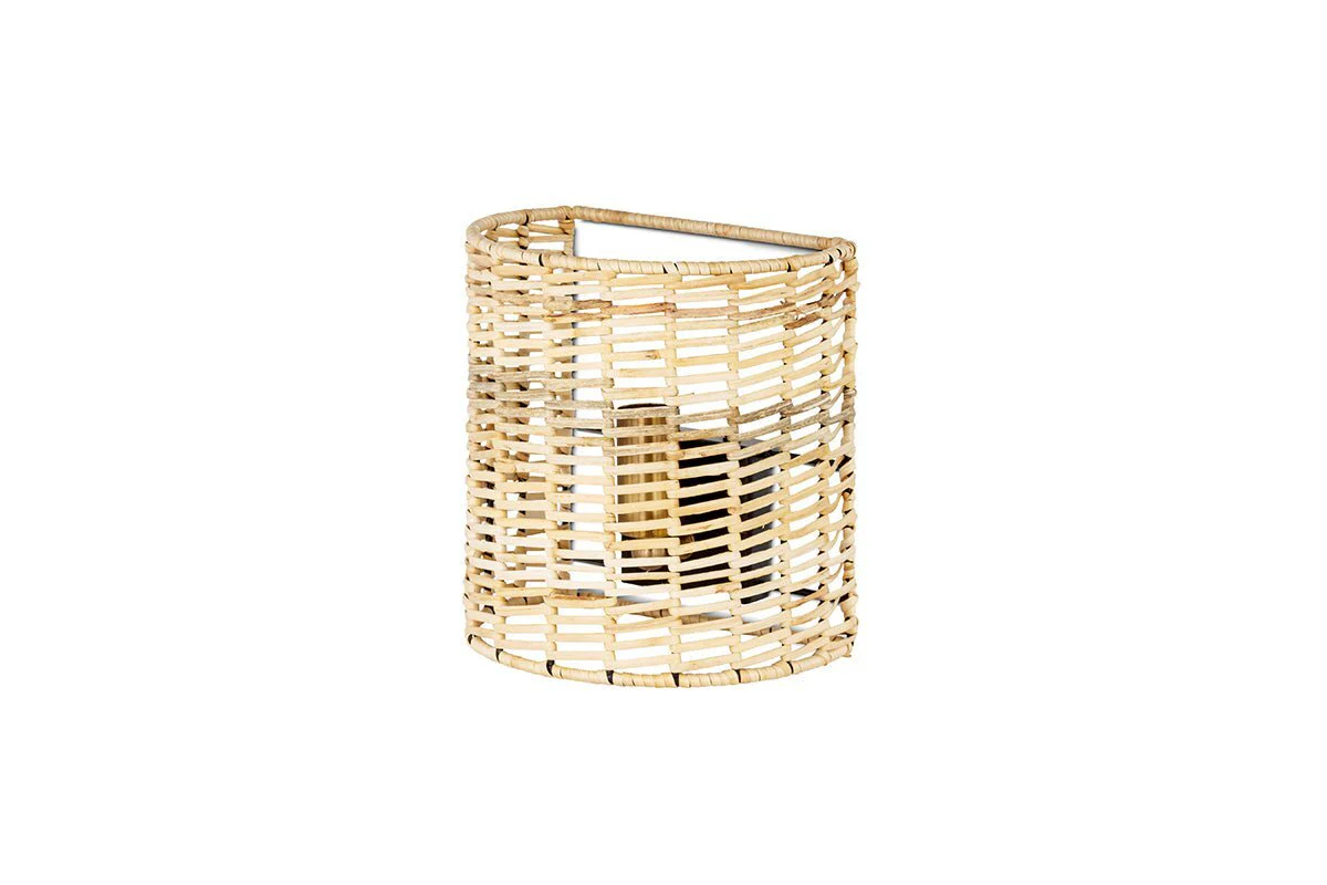Noko Rattan Wall Lamp - Small - Image 6